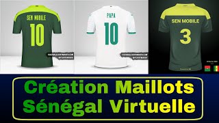 Comment faire des montages maillots Sénégal  Maillot Virtuel pour la CAN [upl. by Ayet703]