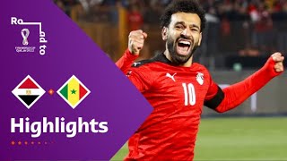 Egypt v Senegal  FIFA World Cup Qatar 2022 Qualifier  Match Highlights [upl. by Mairim]