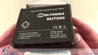 Teltonika RUT950 LTE 4G Router  QUICK UNBOXING amp SPECIFICATIONS 4K [upl. by Ardussi]