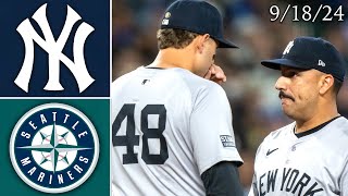 New York Yankees  Seattle Mariners  Game Highlights  91824 [upl. by Kasey]