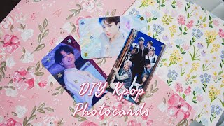 ❤︎ How to Make DIY Kpop Photocards ❤︎ Double Sided [upl. by Nnael]