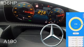 2021 MercedesBenz A180 acceleration w dragy [upl. by Zzaj]