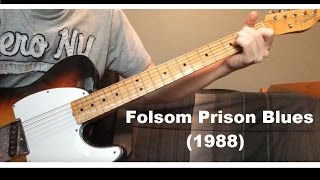 Folsom Prison Blues 1988 by Johnny Cash  Luther Perkins Instrumental [upl. by Eniroc]