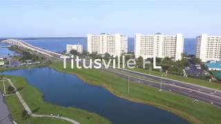 Titusville Florida Drone View [upl. by Leunas596]