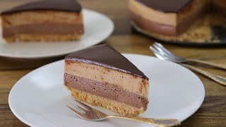 NoBake NutellaPeanut Butter Cheesecake Recipe [upl. by Jenifer]