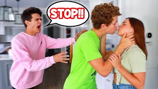 KISSING MY BEST FRIENDS CRUSH PRANK [upl. by Diet]