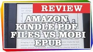 Amazon Kindle Pdf Files Vs Mobi Epub [upl. by Konstance]