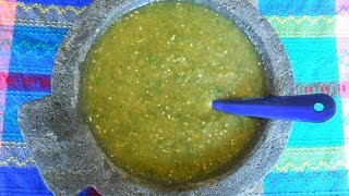 Mexican Salsa Verde Tomatillo Green Salsa  Salsa Verde [upl. by Urbai310]