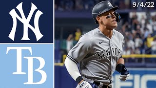 New York Yankees  Tampa Bay Rays  Game Highlights  9422 [upl. by Naoma]