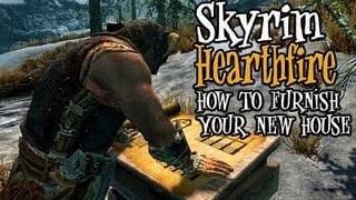 Skyrim Hearthfire  Tips amp Tricks for Furnishing Your New House [upl. by Rol]