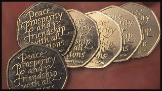 Are the Peace Prosperity Friendship 50p Coins Worth Keeping Rare 50p Coin Hunt £250 85 [upl. by Pani825]