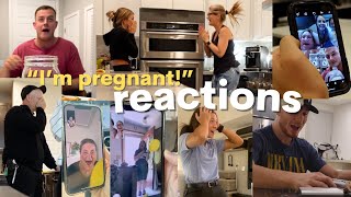 Telling my husband amp family Im PREGNANT reactions [upl. by Epilihp300]