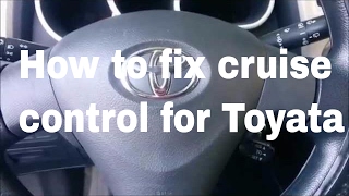 fix cruise control 20092014 toyota matrix [upl. by Oly]