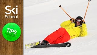 Standing Up After A Fall  How To Ski Tips Beginners Lesson [upl. by Lessur]