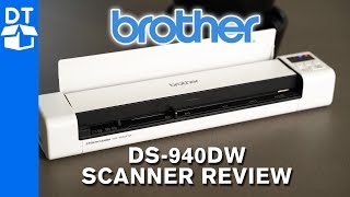 Brother DS940DW Portable Scanner Review  How To Use [upl. by Malvin]