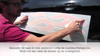 Plakinstructie Autostickers Stickythings [upl. by Robbi]