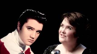 Elvis Presley amp Susan Boyle  o come all ye faithful 2013 [upl. by Aneahs]