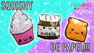 Haz SQUISHIES de PAPEL Super fáciles [upl. by Nosdivad823]