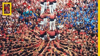 These DeathDefying Human Towers Build on Catalan Tradition  Short Film Showcase [upl. by Nnagem]