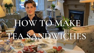 How to make Tea Sandwiches  Plus my recipe for a Classic Victoria Sponge Cake [upl. by Pooley]