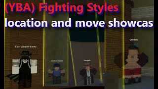 Your Bizarre AdventureYBA Fighting Styles location and move showcase [upl. by Dicks]