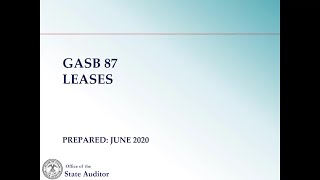 GASB 87 Leases Overview [upl. by Belac]