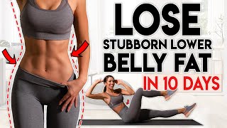 LOSE BELLY FAT in 10 Days lower belly  8 minute Home Workout [upl. by Euphemiah]