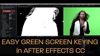 Easy Green Screen Keying in After Effects CC [upl. by Yenttihw441]