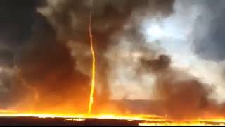 Massive Epic fire tornadoes caught on the camera 2018 [upl. by Court]