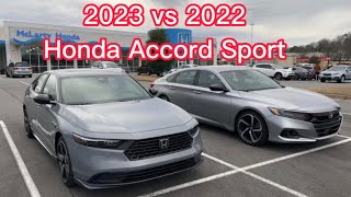 2023 vs 2022 Honda Accord Sport [upl. by Tioneb]