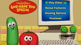 VeggieTales  God Made You Special Menu Walkthrough [upl. by Nylynnej]