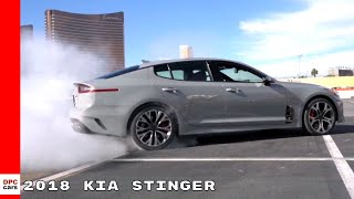 2018 Kia Stinger Burnout Exhaust Sound amp Drifting [upl. by Almat]