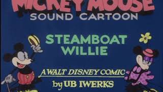 Steamboat Willie 1928 My Colorized Opening Titles [upl. by Enaira722]