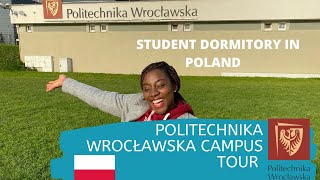 UNIVERSITY CAMPUS TOUR STUDENT DORMS IN POLAND [upl. by Akkim]