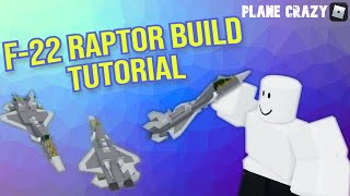 F22 Tutorial Plane Crazy  Roblox [upl. by Eltrym]