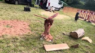 A fabulous range of wooden sculpture at Caerleon festival 2024 [upl. by Pussej]