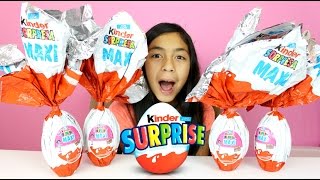 GIANT KINDER SURPRISE EGGS POLLY POCKET KINDER EGGS B2cutecupcakes [upl. by Wiese]