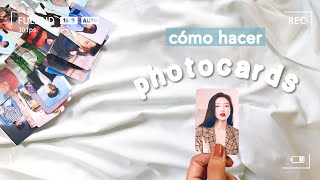 cómo hacer photocards baratas  kpop edition ft cómo imprimo desde mi celular [upl. by Omiseno]