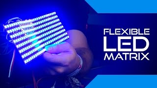 Product Introduction Flexible RGB LED Matrix 8x32 [upl. by Yadrahs]