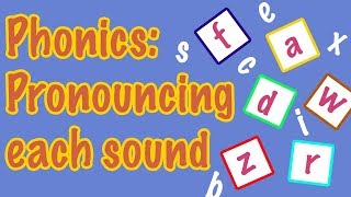 English Letter Pronunciation  Phonics [upl. by Robin848]