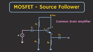 MOSFET Source Follower Common Drain Amplifier  Small Signal Analysis Explained [upl. by Anitrak]