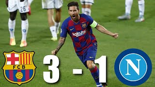 Barcelona vs Napoli 31 Champions League Round of 16 2nd Leg  MATCH REVIEW [upl. by Mehelhteb344]