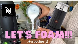 How To Foam Milk With Aeroccino 3 Make Coffee With Foam Tips amp Tricks  Easy Foamed Latte Recipe [upl. by Ameehs113]