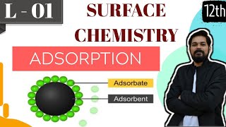 Surface Chemistry । Class12 L1 । Adsorption। Physisorption । Chemisortion । Graphs । Numericals [upl. by Roche]