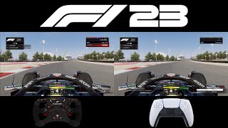 F1 23 Controller VS Wheel [upl. by Dleifyar618]