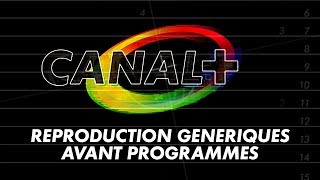 Canal Plus  Reproduction Génériques Avant Programmes  19841992 à 1995 [upl. by Bound623]