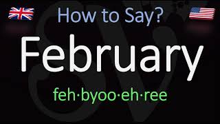 How to pronounce February CORRECTLY [upl. by Notanhoj]