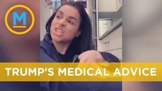 Comedian turns Trumps medical advice into a hilarious performance  Your Morning [upl. by Ynhoj205]