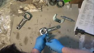 Kohler kt17 Rebuild Part 5 Crankshaft and Connecting rods Cleaning inspection and reassembly [upl. by Debbie]