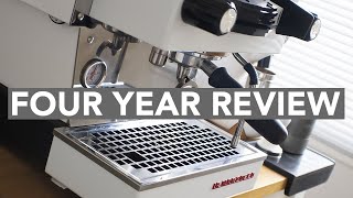 LA MARZOCCO  The Linea Mini Four Year Review [upl. by Arodal]